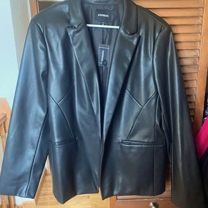 Express faux leather jacket